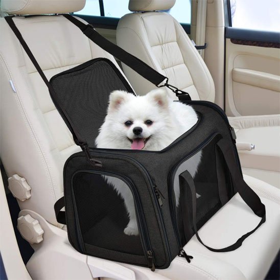 Sac de transport pour chien adapté aux voyages