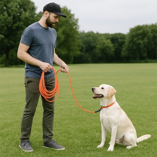 Longe extensible pour chien offrant liberté et contrôle